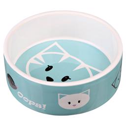 Trixie Cat Bowl Keramisk Design MIMI Havsblå 300ml